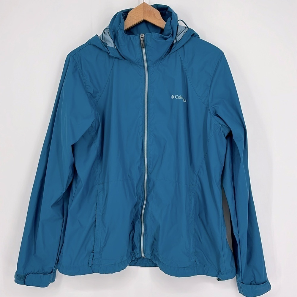 Columbia Sportswear Blue Outdoor Full Zip Hooded Jacket Women’s XL